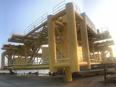 海上鋼管樁穩樁平臺